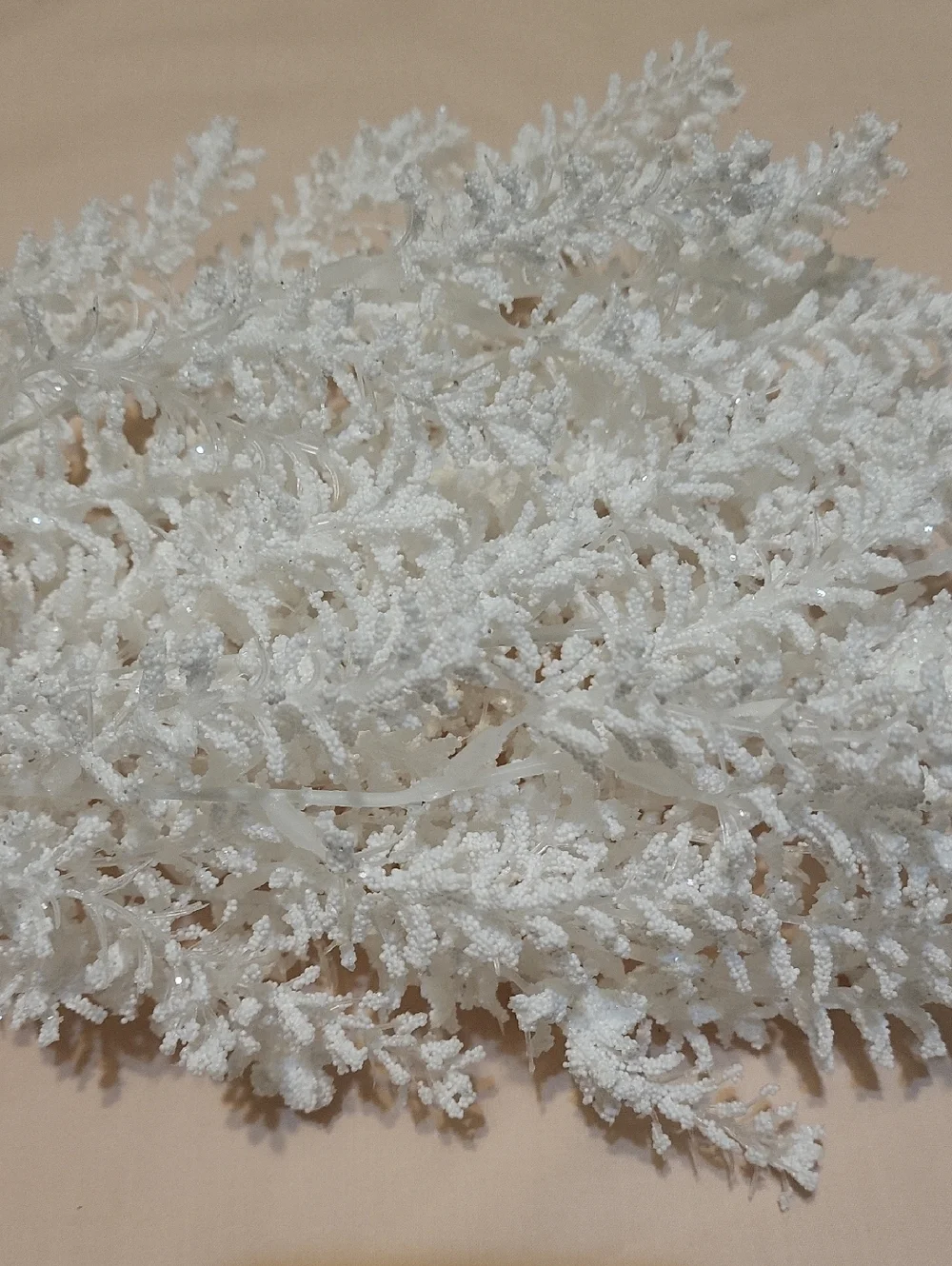 4 White Faux Bushes